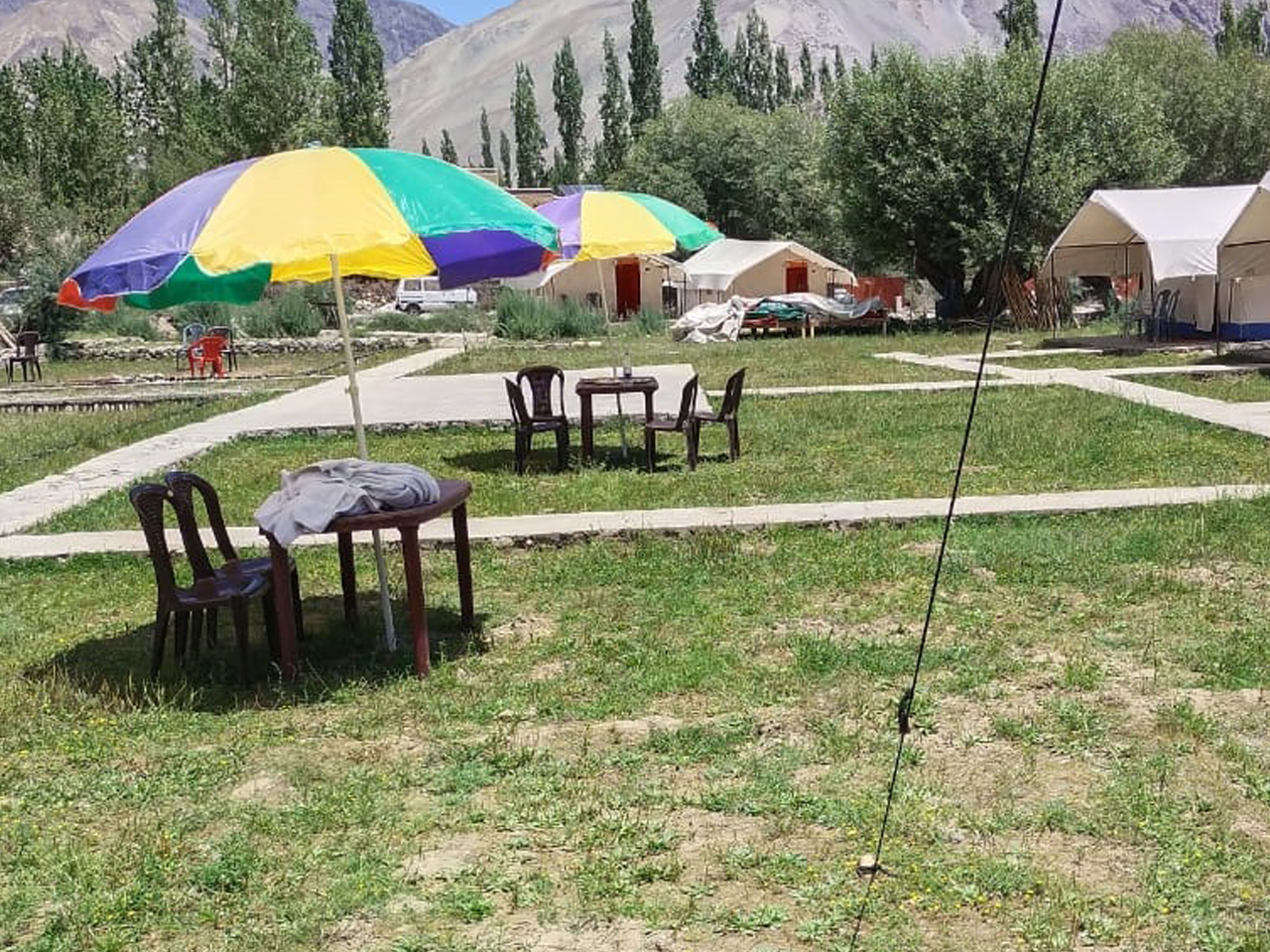 Shyok Camp Outside Sitting Area